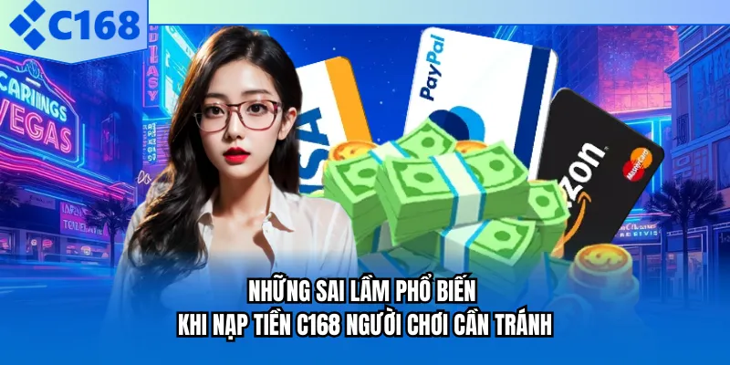 Những sai lầm phổ biến khi nạp tiền C168 người chơi cần tránh